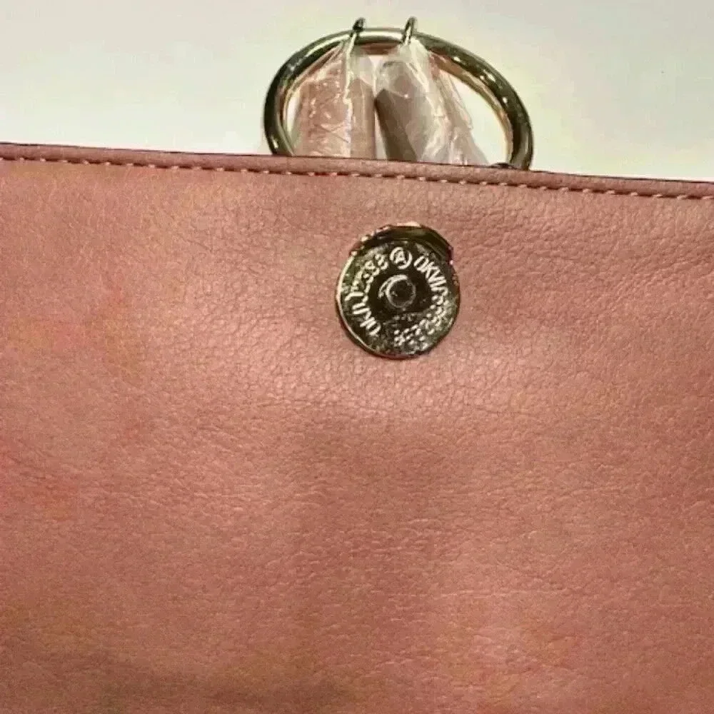 NWT!!! INC Jeenn fold over clutch bag/shoulder bag - Mauve/Dusty Pink Color
